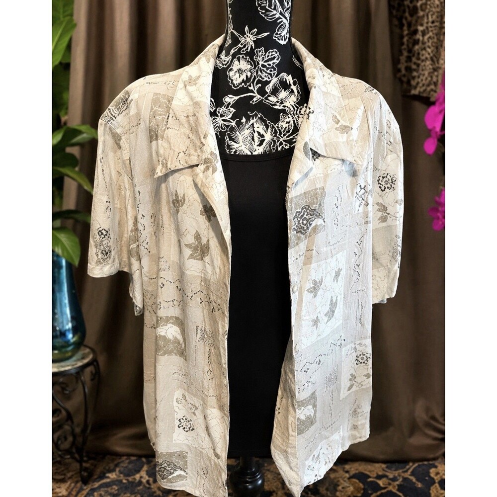 Vintage Fashion Bug Size 30/32W Women’s Blouse 50” Bust 28” Length